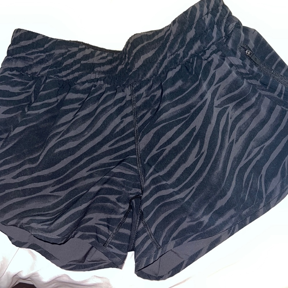 Zebra print track that shorts